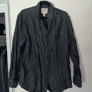 Lack/gray button down